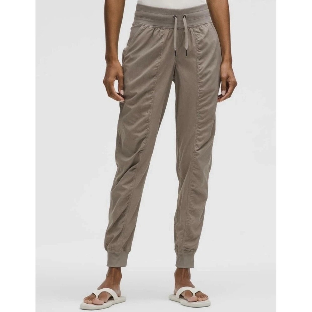 Lululemon Dance Studio Mid-Rise Jogger Full Length Sz 0 Warm Ash Grey Athleisure